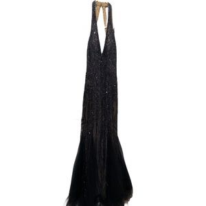 Sequence Halter Dress